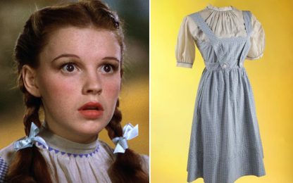 Venduto a 1,5 milioni l'abito di Judy Garland in "Mago di Oz"