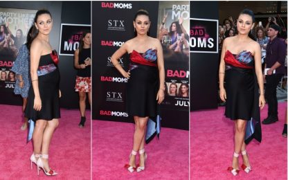 Mila Kunis porta il pancione alla premiere di Bad Moms