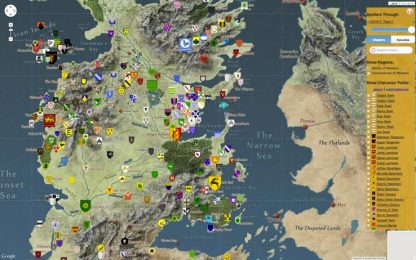Il Trono delle mappe (interattive)