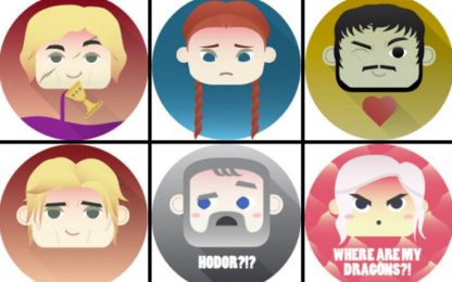 Game of Emoji, le emoticon animate de Il Trono di Spade