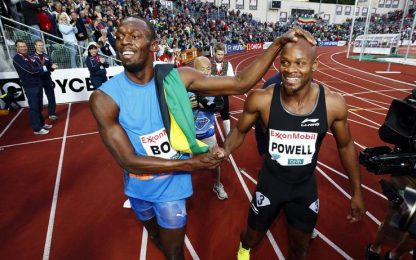 A Oslo ancora Bolt: è suo il duello contro Powell nei 100