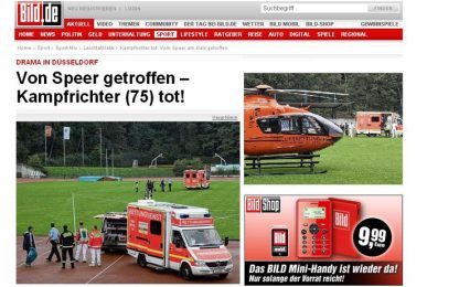 Choc in Germania: arbitro muore trafitto da un giavellotto