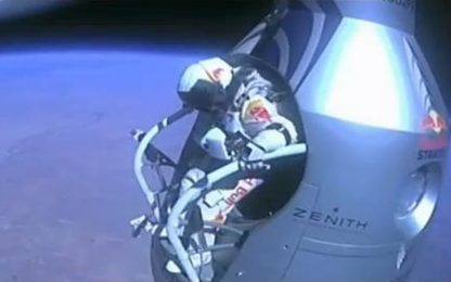 Baumgartner, lancio dallo spazio: muro del suono abbattuto
