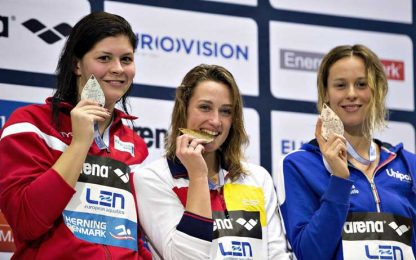 Quattro medaglie azzurre: Detti, Pellegrini, Orsi e 4x50 sl