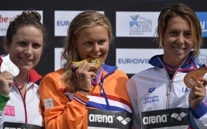 Europei di nuoto, Ponselè di bronzo: prima medaglia azzurra