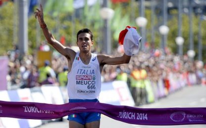 Meucci centra l'impresa a Zurigo: è oro nella maratona