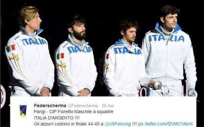 Fioretto, Italia sul podio: argento uomini, bronzo donne