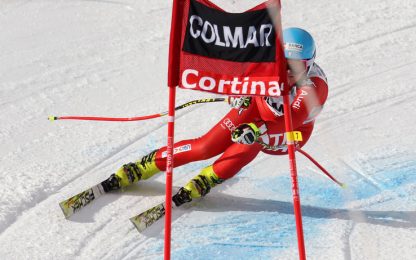 Caduta Merighetti: frattura alla mandibola, salta St. Moritz