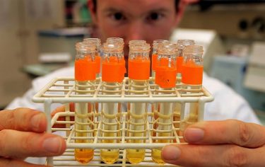 epa05018131 (FILE) A file picture dated 08 August 2004 shows urine samples prepared for testing on the blood-booster EPO in the Swiss Laboratory for Analysis of Doping (LAD) in Lausanne, Switzerland. A World Anti-Doping Agency (WADA) commission on 09 November 2015 recommended athletics governing body IAAF suspend Russia from competition as it reported on its investigation into systematic doping in the country.  EPA/FABRICE COFFRINI