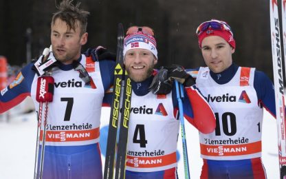 Tour de Ski: Sundby domina la 30 km, podio tutto norvegese