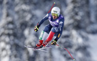 Peter Fill of Italy is pictured during the men's downhill training of the Alpine Skiing World Cup in Kvitfjell, Norway, on March 10, 2016. / AFP / NTB Scanpix / Cornelius POPPE / Norway OUT        (Photo credit should read CORNELIUS POPPE/AFP/Getty Images)