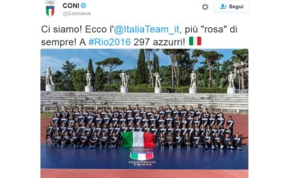 Rio 2016: ecco l'Italia team, più rosa che mai