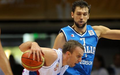Europei, l'Italbasket parte male: vince la Serbia 80-68