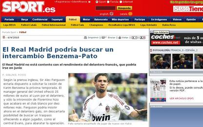 Madrid-Milano, in Spagna pensano a uno scambio Benzema-Pato