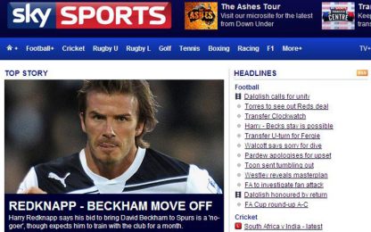 Il Tottenham rinuncia a Beckham, Redknapp: "Non arriverà"
