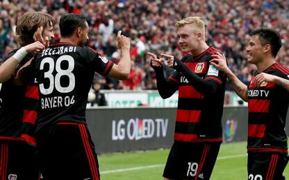 Bundes, tris del Leverkusen: sorpassato l'Hertha al 3° posto