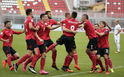 L'Albania supera la Macedonia al 90', Spagna super