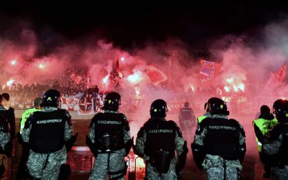 Belgrado, derby al Partizan: incidenti e feriti