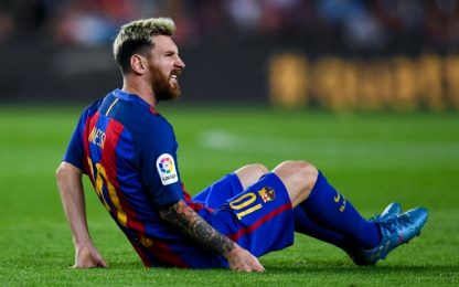 Messi, infortunio alla coscia: stop di 3 settimane