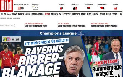 Bayern Monaco, Bild: "Tempi gelidi per Ancelotti"