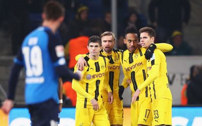 Hoffenheim-Dortmund, gol e spettacolo: 2-2