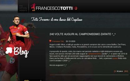 Capitan Totti: 240 volte auguri al ''campionissimo'' Zarate