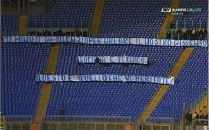 Questa Lazio non piace ai tifosi: curva vuota col Chievo