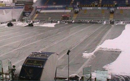 Parma-Inter rinviata per neve. Si recupera il 10 febbraio
