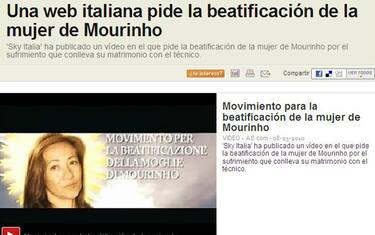 Moglie di Mou beata? La Spagna crede allo scherzo di SKY...