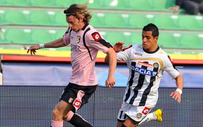 Le pagelle di Palermo-Udinese: Floro Flores super, Pastore 5