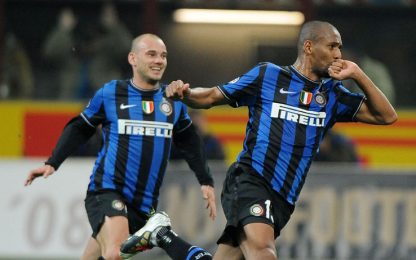 Maicon-Eto'o, il derby d'Italia va all'Inter