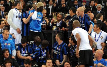 Coppa Italia, finale con rissa. Vince l'Inter, Totti espulso