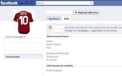 Manifesti e Facebook, a Roma tutti con Totti