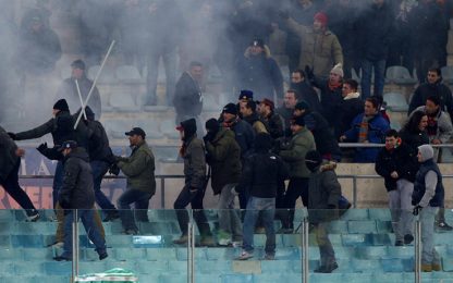 Pescara-Roma, incidenti dopo il match: 10 feriti