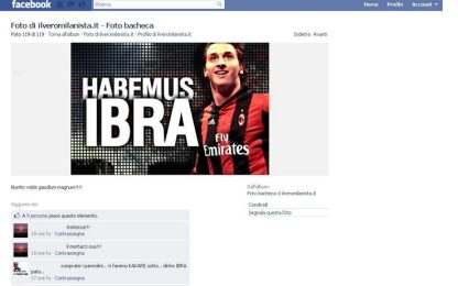 Facebook, fumata rossonera di giubilo: "Habemus Ibra"