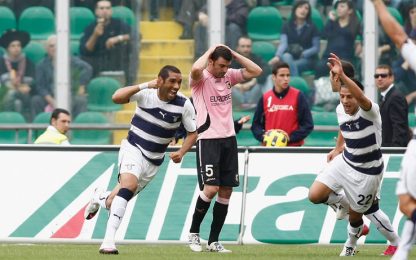 Lazio in fuga verso il derby, Palermo sconfitto 1-0
