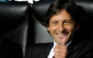 Outgoing AC Milan's Brasilian coach Leonardo gestures before his team's Serie A football match against Juventus on  May 15, 2010 at San Siro Stadium in Milan.  Brazilian World Cup winner Leonardo announced the day before that he is leaving seven-time champions of Europe AC Milan. AFP PHOTO / GIUSEPPE CACACE (Photo credit should read GIUSEPPE CACACE/AFP/Getty Images)