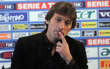Il nuovo allenatore dell'Inter Leonardo  oggi, 29 dicembre 2010, durante la sua presentazione alla stampa.
MATTEO BAZZI / ANSA