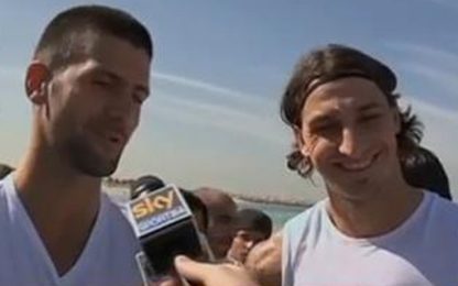 Dubai, Djokovic incontra il suo Milan: "Ibra è il migliore"