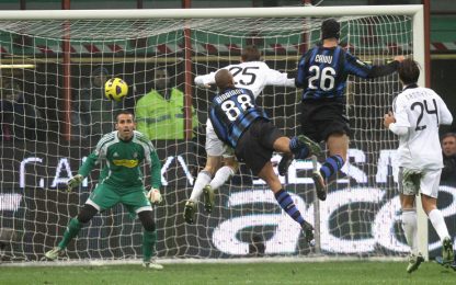Inter, quanta paura! Ma il Cesena è battuto: -6 dal Milan