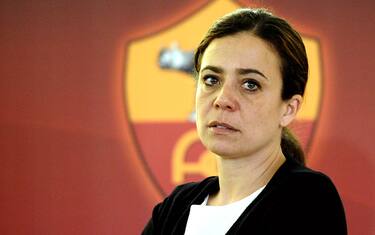AS Roma president Rosella Sensi looks on prior a news conference at AS Roma's headquarters in Trigoria on February 22, 2011, to present the new coach Vincenzo Montella. Montella has been appointed as the new coach of the Italian capital club after Claudio Ranieri handed in his resignation. AS Roma acted quickly after the departure of Ranieri, who quit after his side were beaten 4-3 by Genoa on Sunday, having led 3-0 six minutes into the second half. AFP PHOTO / VINCENZO PINTO (Photo credit should read VINCENZO PINTO/AFP/Getty Images)