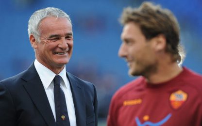 Ranieri, la voce dell'ex: ''A Totti auguro altri 200 gol''