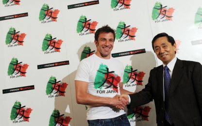 Del Piero, sostegno al Giappone: al via una raccolta fondi