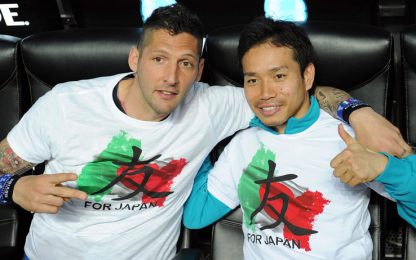 Konnichiwa! I giocatori dell'Inter appoggiano il Giappone