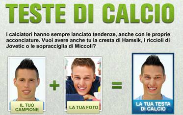 Impugna la fotocamera e disegna la tua "Testa di Calcio"