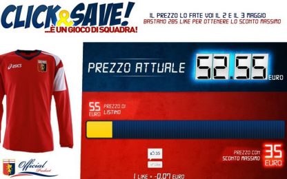 Click&Save, il Genoa fa gioco di squadra su facebook