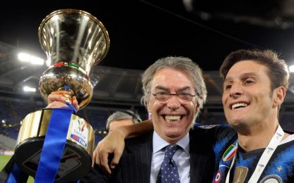 Moratti promuove l'Inter: "Un anno da 7, bravo Leo"
