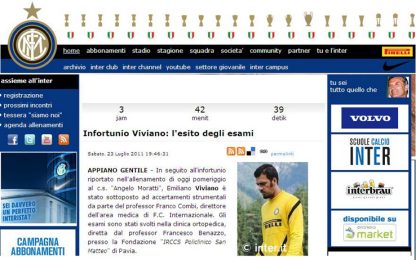Inter, allarme tra i pali: legamento rotto per Viviano