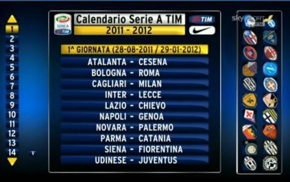 Serie A, è subito Napoli-Genoa. Milan-Inter alla 18.ma