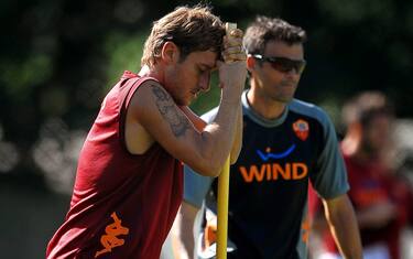 totti_luis_enrique_allenamento_roma_ansa